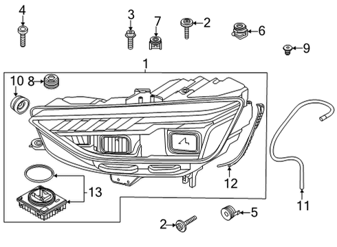 2021 Audi A4 allroad Headlamp Components