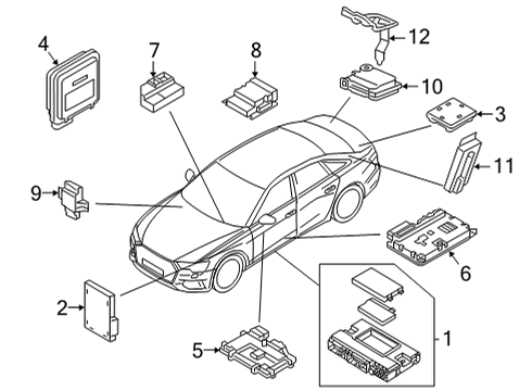 2021 Audi RS6 Avant Electrical Components