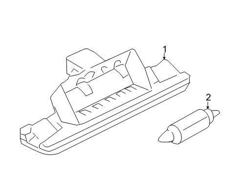 2006 Audi A6 Quattro License Lamps