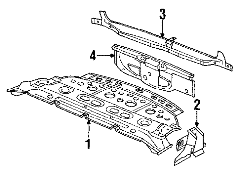 1994 Audi 90 Quattro Rear Body