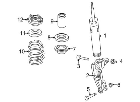 2022 Audi S7 Sportback Struts & Components - Front