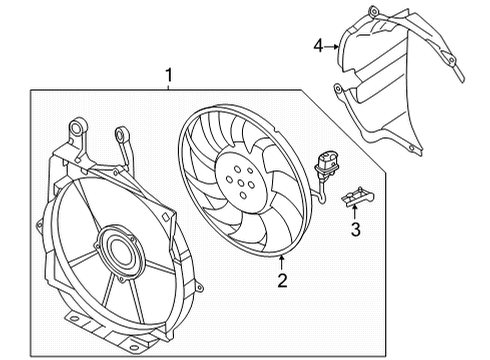 2022 Audi e-tron GT Cooling Fan