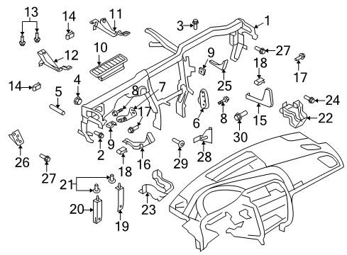 2015 Audi A5 Quattro Cluster & Switches, Instrument Panel Diagram 5