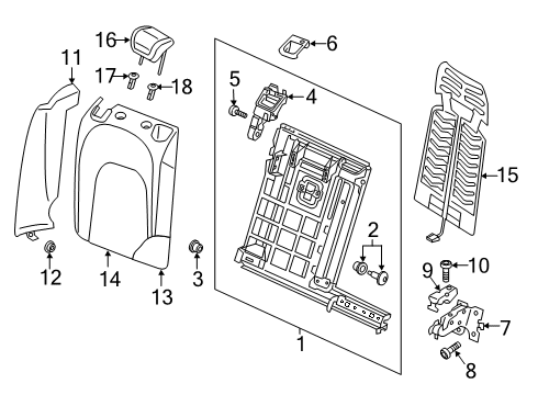 2023 Audi A7 Sportback Rear Seat Components