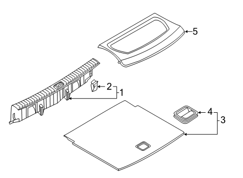 2022 Audi Q3 Interior Trim - Rear Body