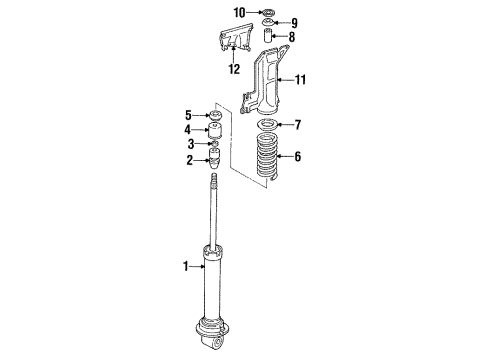 1994 Audi 90 Shocks & Suspension Components - Rear