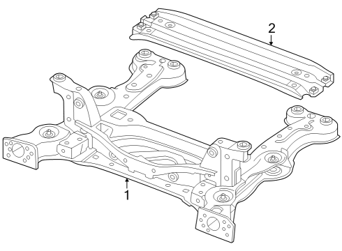 2024 Audi Q4 e-tron Suspension Mounting - Front