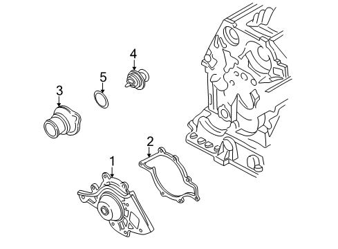 2001 Audi A6 Quattro Water Pump