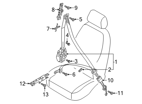 2022 Audi S6 Seat Belt