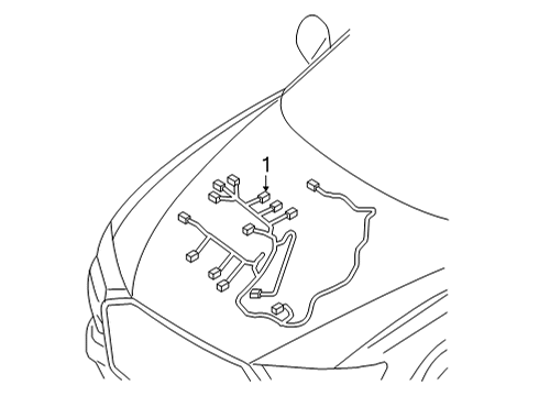 2022 Audi RS7 Sportback Wiring Harness