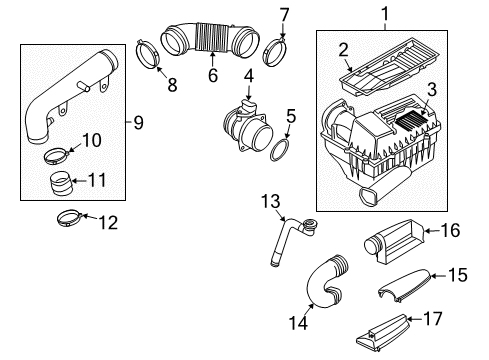 2009 Audi A3 Air Intake