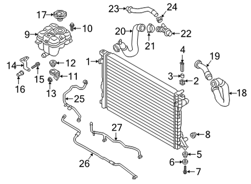 2023 Audi Q7 Radiator & Components