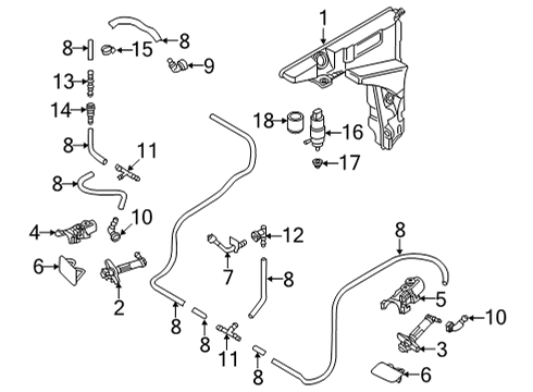 2022 Audi A6 allroad Washer Components