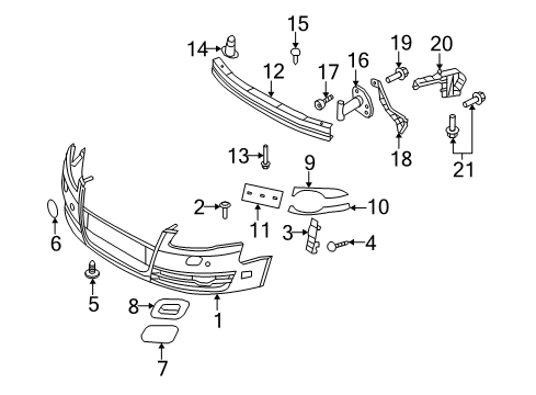 2006 Audi A4 Quattro Front Bumper