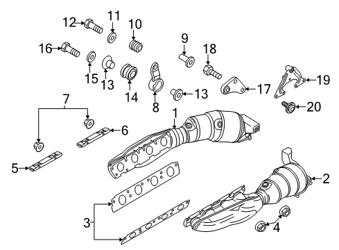 2015 Audi R8 Exhaust Manifold