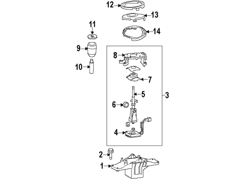 2008 Audi R8 Shift Knob Diagram for 420-711-141-Q-3Q7