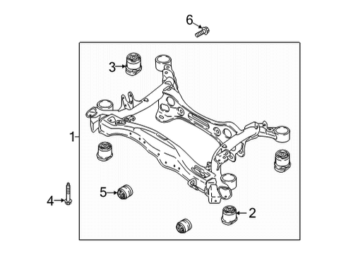 2022 Audi RS5 Suspension Mounting - Rear