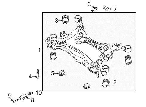 2022 Audi S5 Suspension Mounting - Rear