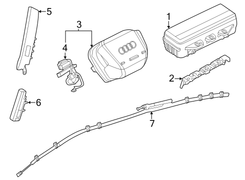 2024 Audi Q4 e-tron Air Bag Components