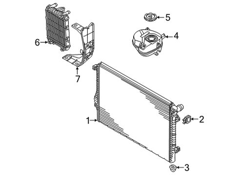 2024 Audi S3 Radiator & Components