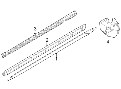 2023 Audi RS3 Exterior Trim - Pillars