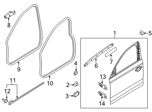 2014 Audi A6 Front Door