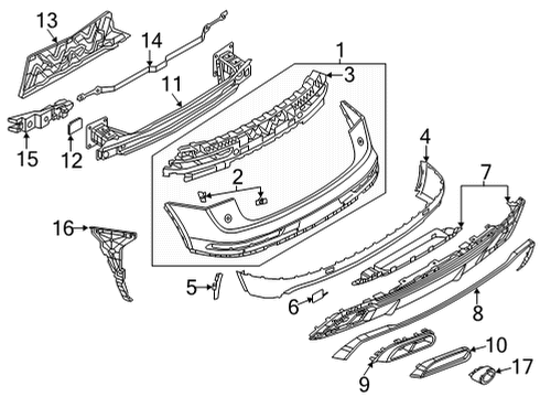 2022 Audi Q5 PHEV Bumper & Components - Rear