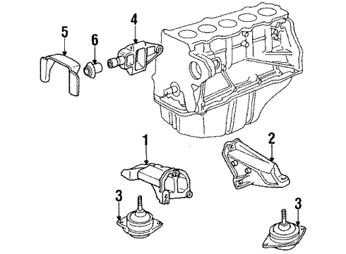 1990 Audi Coupe Quattro Engine Mounting