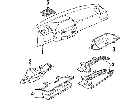 1988 Audi 5000 Instrument Panel