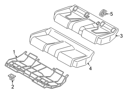 2024 Audi A3 Rear Seat Components