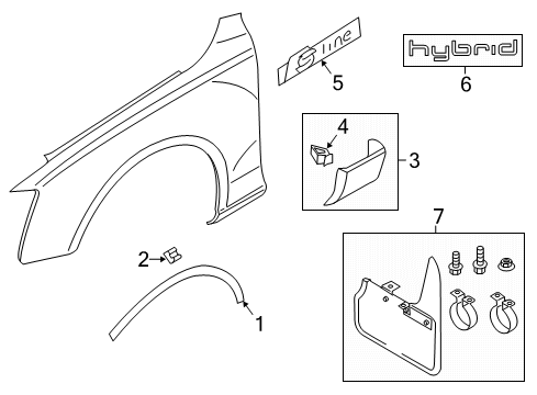 2010 Audi Q5 Exterior Trim - Fender