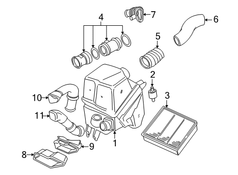 1999 Audi A8 Quattro Air Intake