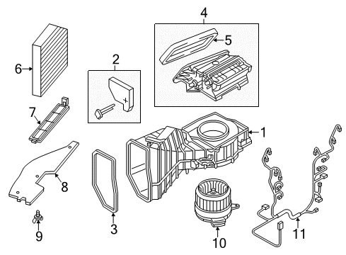 2014 Audi A6 Blower Motor & Fan