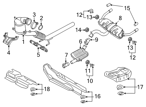 2016 Audi S3 Exhaust Components