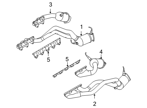 2008 Audi S8 Exhaust Manifold