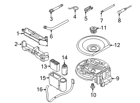 2014 Audi A6 Jack & Components