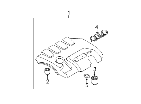 2014 Audi Q5 Engine Appearance Cover