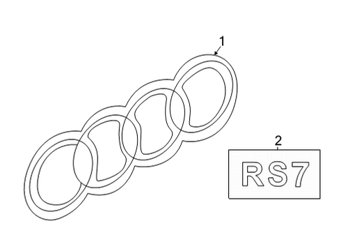 2022 Audi RS7 Sportback Exterior Trim - Lift Gate