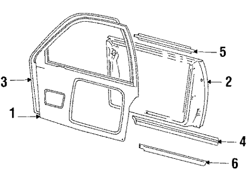 1986 Audi 5000 Quattro Front Door