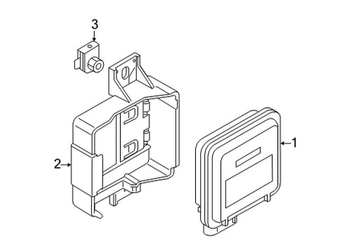 2022 Audi RS7 Sportback Electrical Components - Rear Bumper Diagram 1