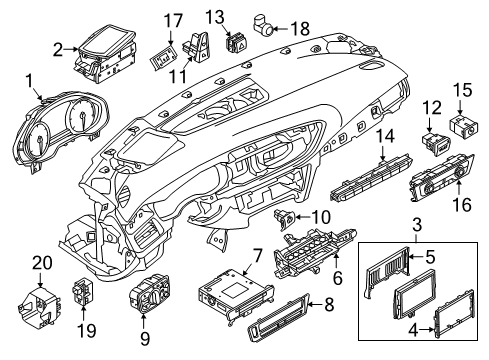 2014 Audi A6 A/C & Heater Control Units