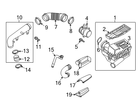 2010 Audi TT Quattro Air Cleaner