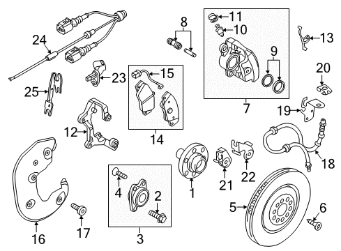 2014 Audi A7 Quattro Brake Components