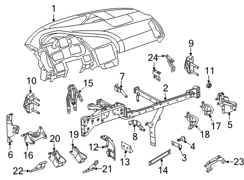 2012 Audi R8 Cluster & Switches, Instrument Panel