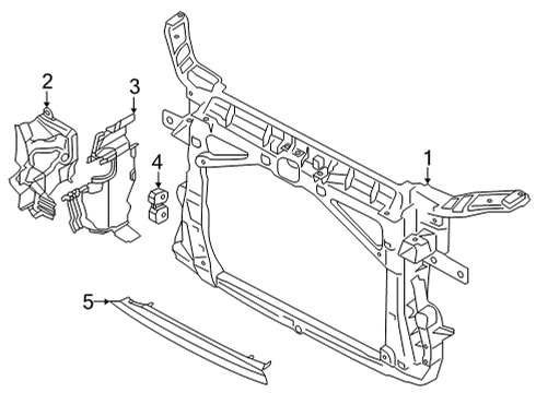 2024 Audi S3 Radiator Support