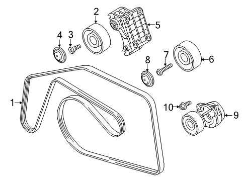 2014 Audi A7 Quattro Belts & Pulleys