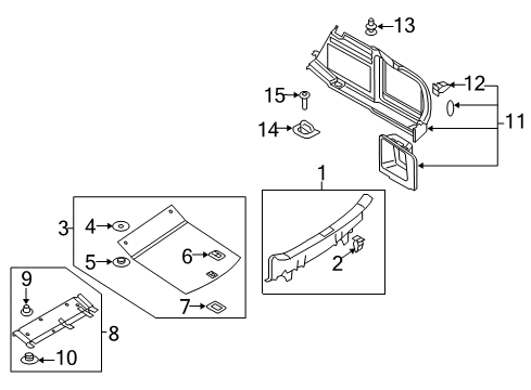 2010 Audi S5 Interior Trim - Rear Body