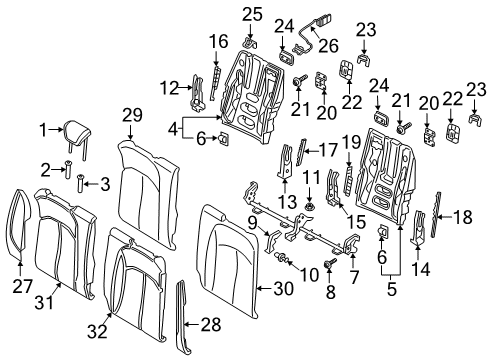 2023 Audi S5 Height Adjuster Screw Diagram for N-105-724-03