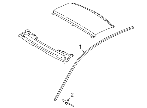 2022 Audi A5 Sportback Exterior Trim - Roof