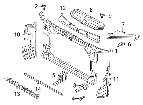 2017 Audi A7 Quattro Radiator Support